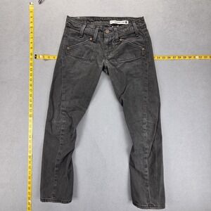 VTG Levis Engineered Jeans Womens‎ Black 10th Anniversary Twisted Fits 28x28
